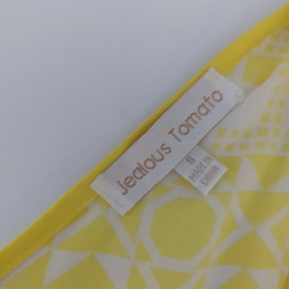 JEALOUS TOMATO Yellow Swim Coverup Pool Party Sexy Summer Dress Colorful - Picture 6 of 15